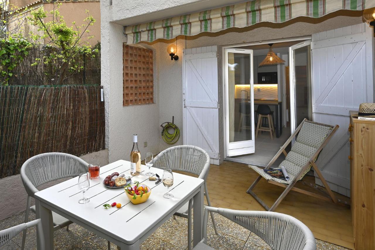 Charmant Studio 2A4 Pers Avec Jardin Et Place De Parking Situe A 5 Min A Pied De La Mer Bandol Eksteriør bilde