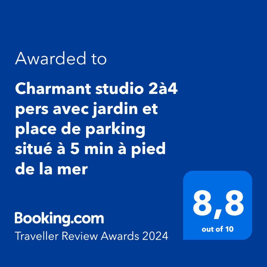 Charmant Studio 2A4 Pers Avec Jardin Et Place De Parking Situe A 5 Min A Pied De La Mer Bandol Eksteriør bilde